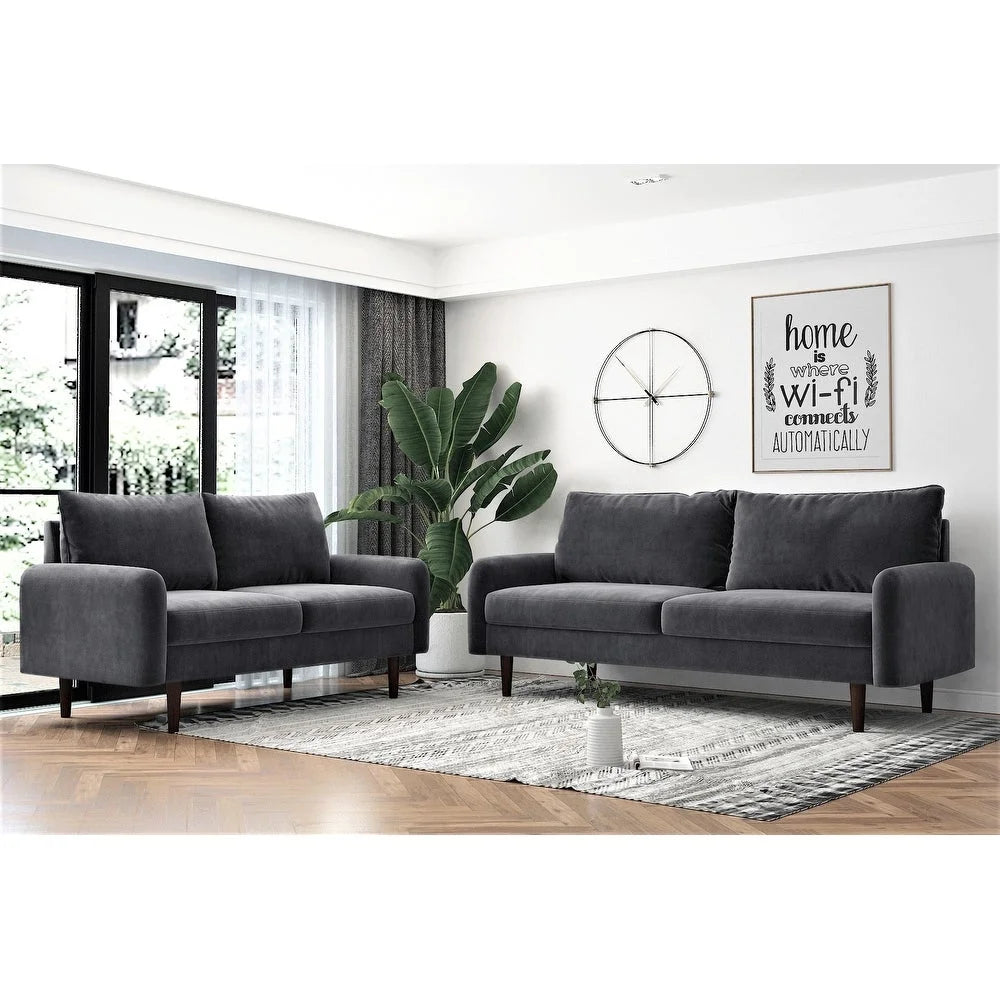 Velvet Sofa + Loveseat Set 9748 - Maison de Liquidation