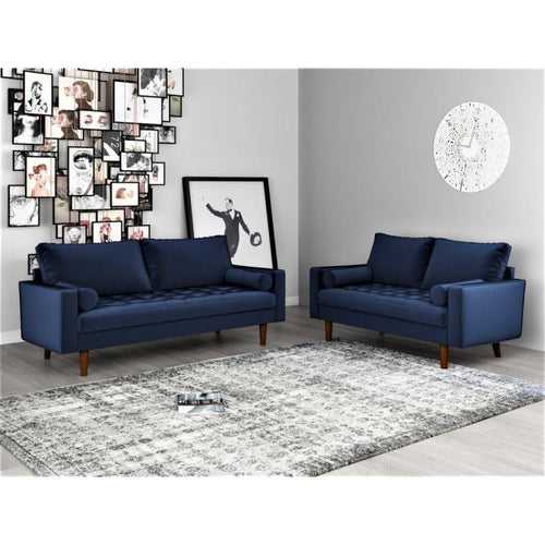 Tufted Velvet Sofa + Loveseat Set 9747 - Maison de Liquidation